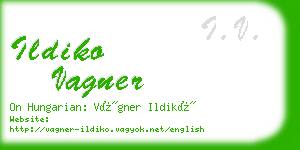 ildiko vagner business card